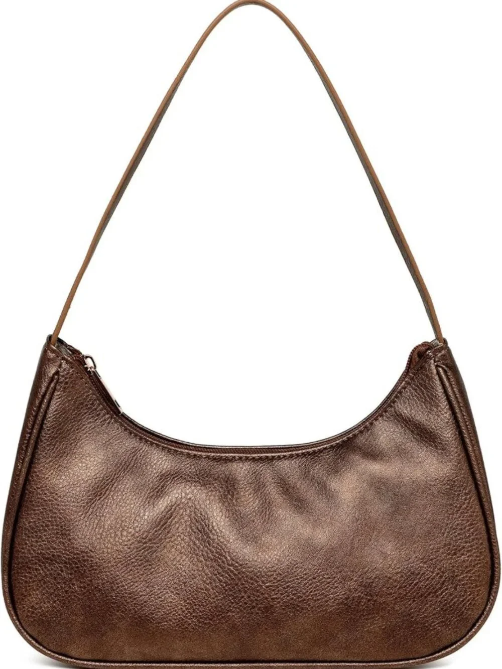 Vegan Leather Hobo Tote Bag for Women | Retro Sling Clutch Purse with Zipper